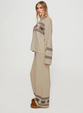 Anok Star Pants Brown Cream