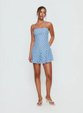 Delamere Mini Dress Blue Navy Polka