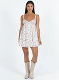 Vance Mini Dress Pink Floral