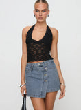 Denis Mini Denim Skirt Light Blue