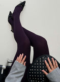 Back With Love Stockings Plum