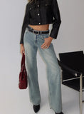 Echo Park High Rise Straight Leg Jeans Vintage Wash