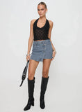 Only Angel Halter Top Black
