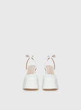 Alto Platform Heels Matte White