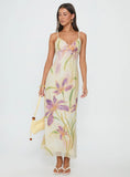 Isakaia Beaded Maxi Dress Floral Multi