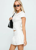 Sweet Treat Button Up Set White