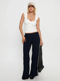 Penni Ruched Tank Top White