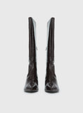 Therapy Dove Knee High Boots Chocolate Croc
