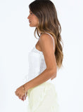 Amitri Lace Up Top Ivory