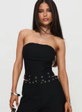 Passionette Strapless Top Black