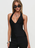 Heartbound Halter Top Black