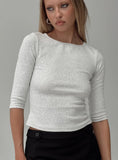 Elaia 3 4 Sleeve Top Grey Marle
