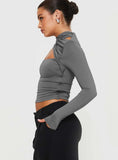 Ganz Long Sleeve Top Grey