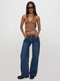 Whimsy Halter Top Chocolate