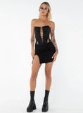 Bold Move Mini Skirt Black Tall