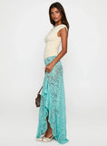 Bluemoon Lace Maxi Skirt Blue
