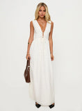 Pokey Maxi Dress Cream Polka Dot