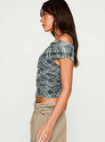 Sweet Embrace Off Shoulder Top Multi