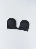 U Shape Backless Bra Black