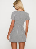 Loveliness Playsuit Black White Check