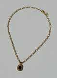 Setton Pendant Necklace Gold Black