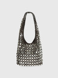In The Crowd Shoulder Bag Brown Silver