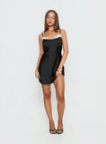 Serabelle Lace Mini Dress Black Cream