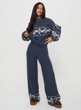 Alpine Sweater Navy Cream