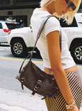 Anatolius Shoulder Bag Washed Brown