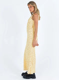 Nellie Maxi Dress Yellow Red Floral