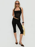 Babydoll Capri Pants Noir