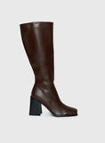 Renzo Knee High Boots Brown