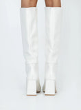 Vesper Knee High Boots White