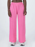 Louis Linen Blend Pants Pink