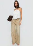 Moonlit Top White Polka