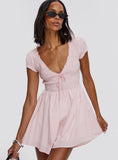 Wescott Stripe Playsuit Pink White