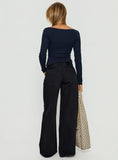 Supercut Low Rise Baggy Pleat Jeans Washed Black