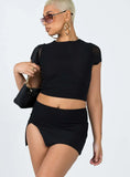 Bold Move Mini Skirt Black