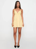 Nicoletta Mini Dress Lemon