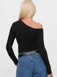 Miyako Long Sleeve Bodysuit Black