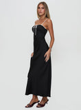 Vasiliki Maxi Dress Black White