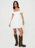 Lets Dance Mini Dress White