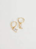 Carlington Gold Plated Teardrop Earrings Gold
