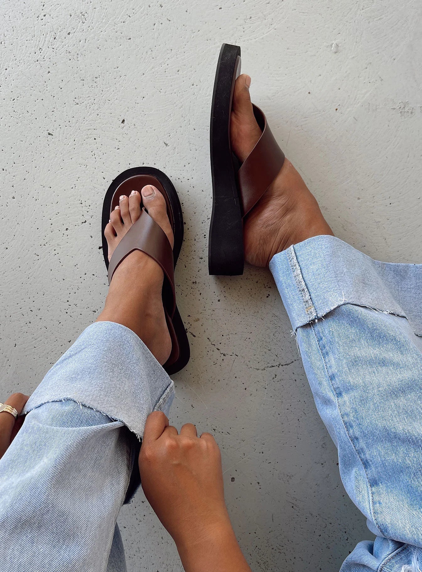 Remi Sandals Chocolate