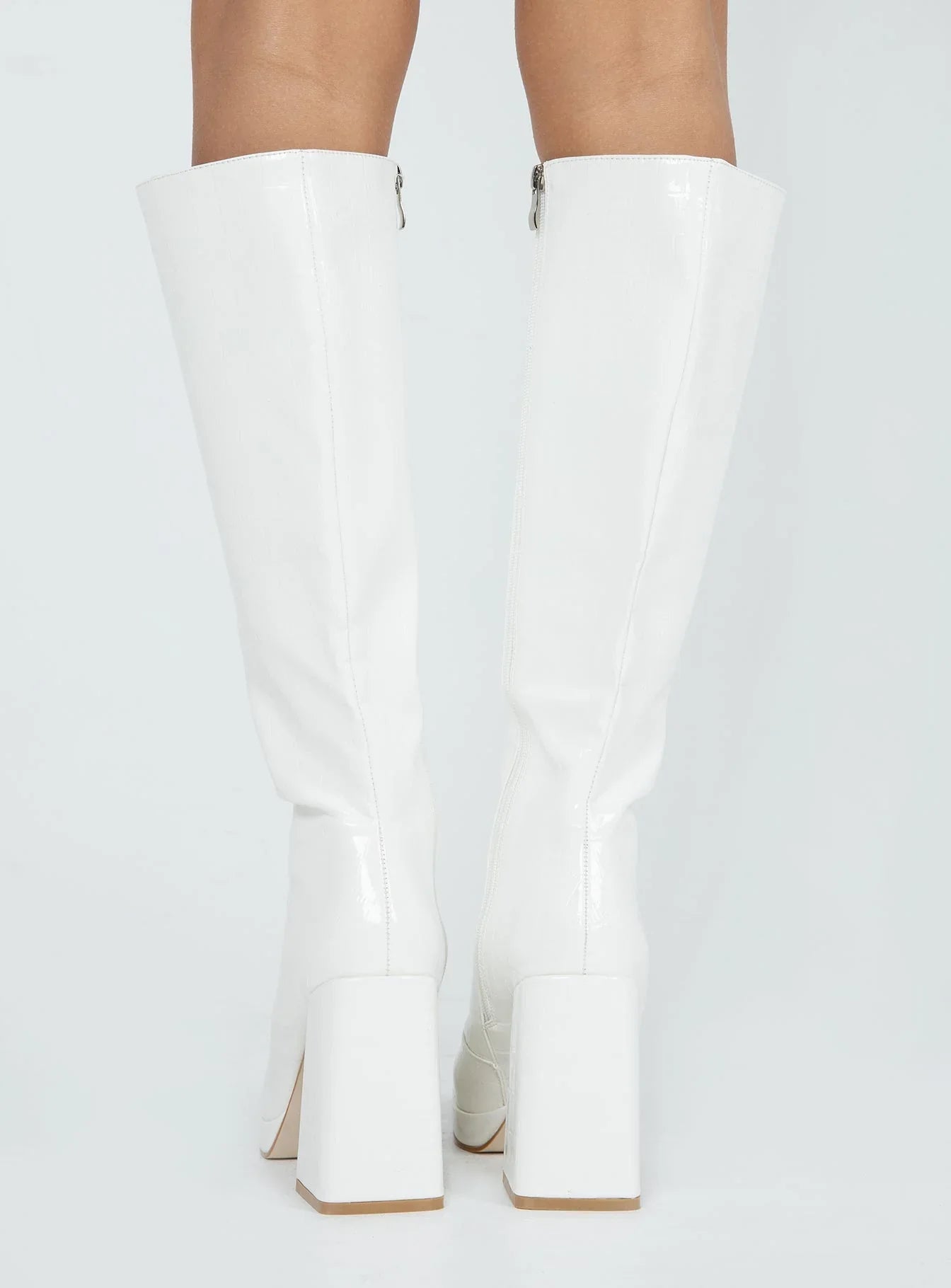Montgomery Boot White Croc