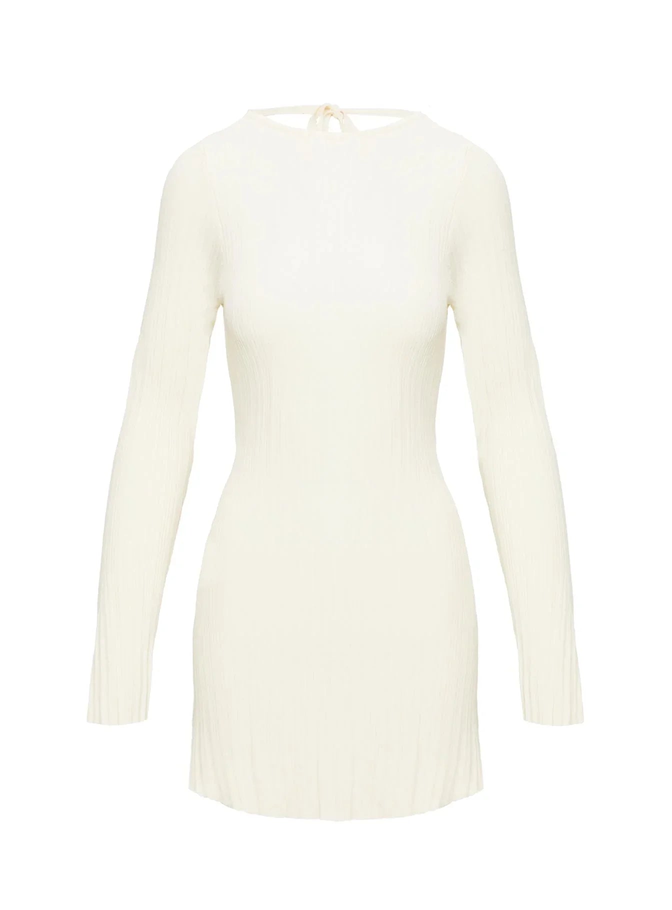 Mayok Long Sleeve Mini Dress Cream