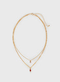Rosen Necklace Pack Gold Red