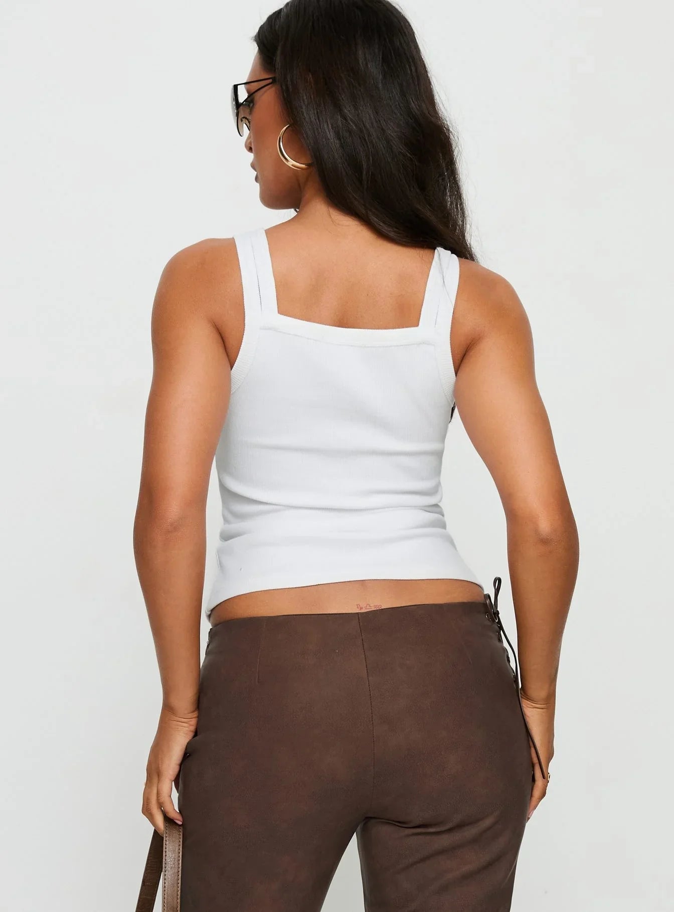 Aglaia Layered Cami Top White