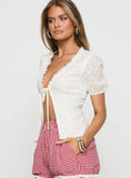 Bruncheon Shorts Red White