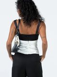 Chantell Top Black Cream
